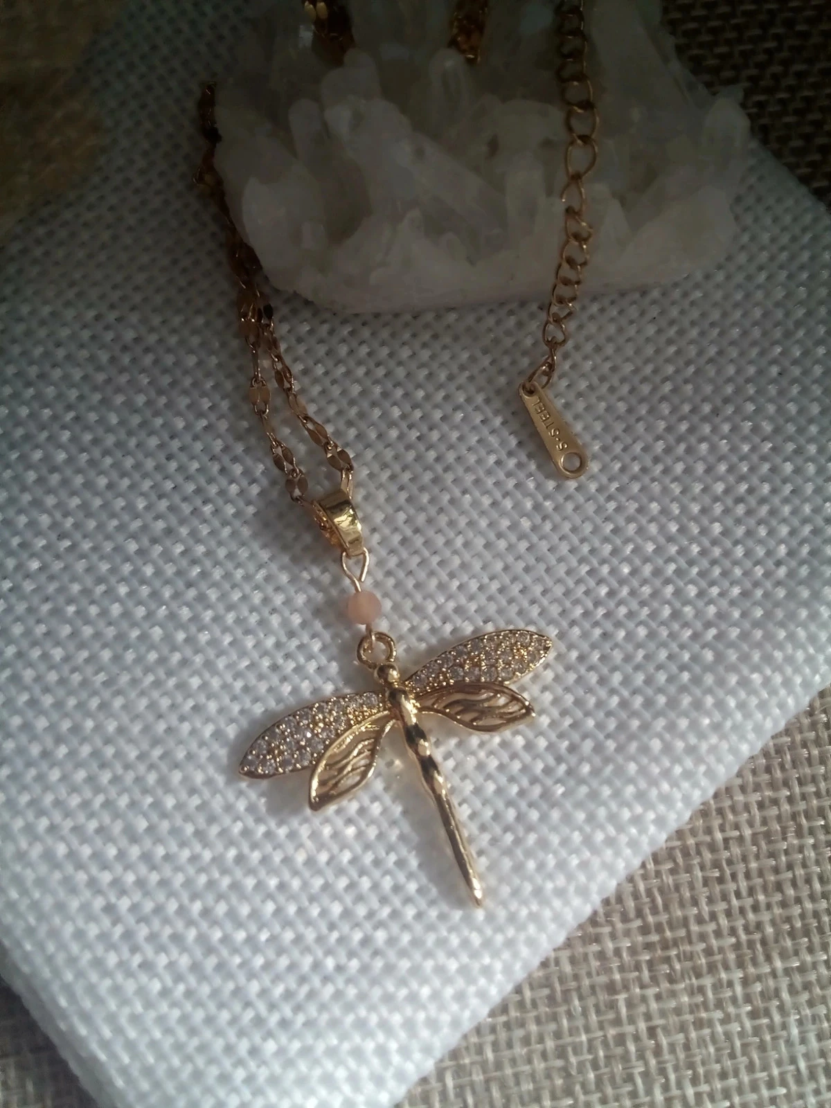 Dragonfly sunstone necklace – photo 2